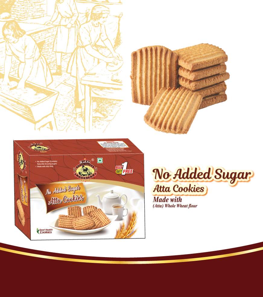 No Added Sugar Atta Cookies