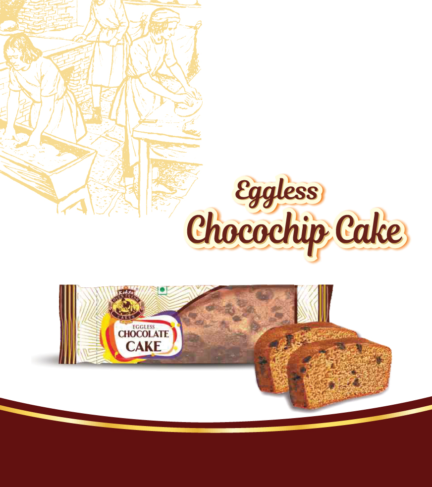 Eggless Chocochip Cake
