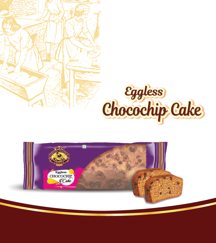 Eggless Chocochip Cake